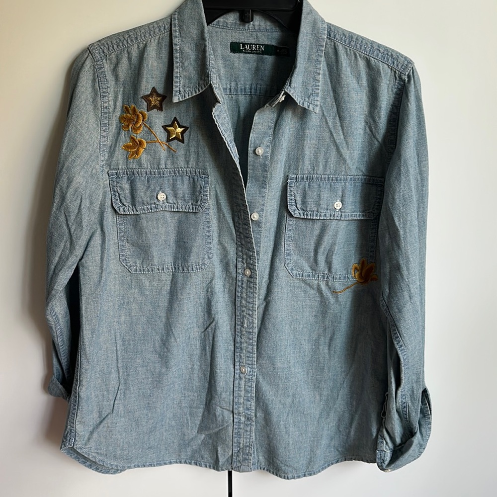 Lauren ralph lauren button down shirt women